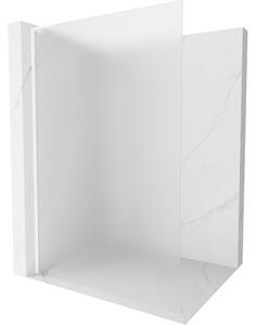 Mexen Kioto L, Paravan de duș Walk-In 90 x 200 cm, sticlă mată 8 mm, profil alb, 800-090-103-20-30