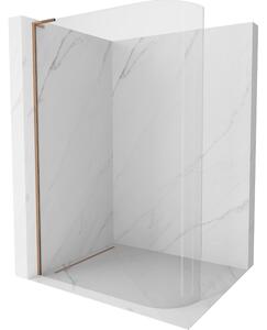 Mexen Kioto L, paravan de duș walk-in 120 x 200 cm, sticlă transparentă de 8 mm, profil auriu roz, 800-120-103-60-06