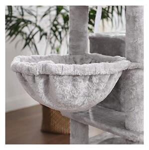 Copac pentru pisici, Feandrea, PCT98W, Gri, 55 x 40 x 164 cm