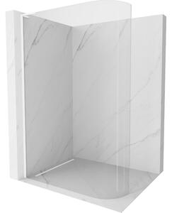 Mexen Kioto L, Masa de dus Walk-In 110 x 200 cm, sticla transparenta 8 mm, profil alb, 800-110-103-20-06