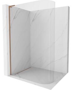 Mexen Kioto L, paravan de dus walk-in 120 x 200 cm, sticla transparenta 8 mm, profil cupru mat, 800-120-103-65-06