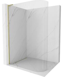 Mexen Kioto L, paravan de dus walk-in 120 x 200 cm, sticla transparenta 8 mm, profil auriu mat, 800-120-103-55-06