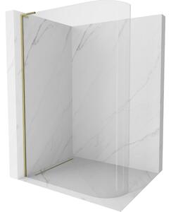 Mexen Kioto L, paravan de dus walk-in 120 x 200 cm, sticla transparenta 8 mm, profil auriu lucios, 800-120-103-50-06
