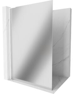Mexen Kioto L, paravan de dus walk-in 70 x 200 cm, sticla model oglinda 8 mm, profil alb, 800-070-103-20-50