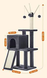 Ansamblu pisici, Feandrea, Gri, 42×32×118 cm