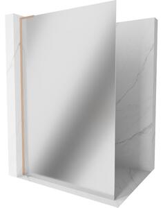 Mexen Kioto L, paravan de dus walk-in 70 x 200 cm, sticla model oglinda de 8 mm, profil cupru mat, 800-070-103-65-50