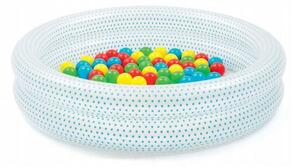 Bazin pentru copii 91x91cm Albastru dot