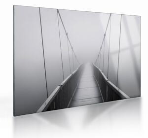 Tablou pe sticlă - Pod spre necunoscut (70x50 cm)