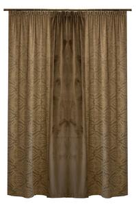 Set draperii Velaria catifea baroc crem, 2x120x250 cm