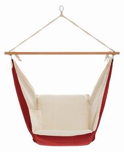 Balansoar suspendat Butterfly, visiniu/crem
