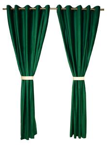 Set draperii Velaria catifea verde smarald cu capse, diverse dimensiuni