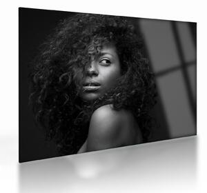 Tablou pe sticlă - Portretul femeii (70x50 cm)