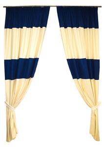 Set draperii Velaria albastru marin, 2x130x245 cm