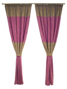 Set draperii Velaria milas mov-gri, 2x140x230 cm
