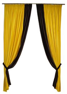 Set draperii Velaria catifea bee, 2x185x260 cm