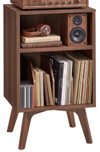 Masa consola multifunctionala pentru echipamente audio, pickup vinil Vasagle, Maezo, Maro inchis, 48x40x80 cm