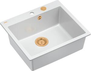 Quadron Morgan chiuveta graniteq 57x50 cm alb HB8304U1-C1_P2O
