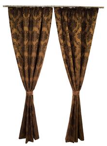 Set draperii Velaria tafta baroc maro 2x145x245 cm