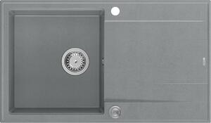 Quadron Evan chiuveta graniteq 86x50 cm gri/grafit/onix HCQE8650U5_BS_P2O
