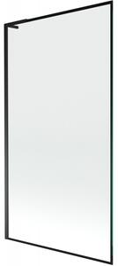 Mexen Next L, paravan de baie cu 1 aripă 100 x 150 cm, model sticlă transparentă de 6 mm negru, profil negru, 895-100-000-03-70-70