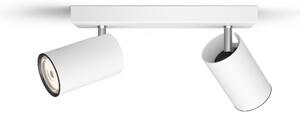 Spot KOSIPO 2xGU10/5,5W/230V alb Philips