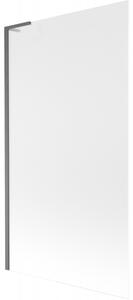 Mexen Next L, paravan de baie cu 1 aripă 100 x 150 cm, sticlă mată 6 mm, profil grafit, 895-100-000-03-30-66
