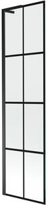 Mexen Next L, paravan de baie cu 1 aripă 50 x 150 cm, model sticlă transparentă de 6 mm negru, profil negru, 895-050-000-03-77-70