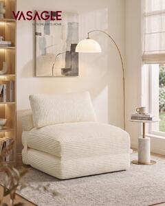 Canapea extensibila Camila, Crem, 89x195x40 cm