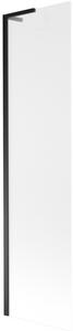Mexen Next L, paravan de baie cu 1 aripă 50 x 150 cm, sticlă mată 6 mm, profil negru, 895-050-000-03-30-70
