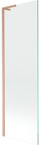 Mexen Next L, paravan de baie cu 1 aripă 60 x 150 cm, sticlă transparentă de 6 mm, profil de cupru, 895-060-000-03-00-65