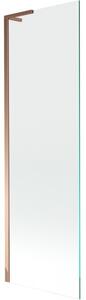 Mexen Next L, paravan de baie cu 1 aripă 60 x 150 cm, sticlă transparentă de 6 mm, profil auriu roz, 895-060-000-03-00-60