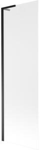 Mexen Next L, paravan de baie cu 1 aripă 60 x 150 cm, sticlă mată 6 mm, profil negru, 895-060-000-03-30-70
