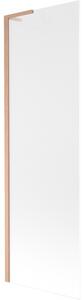 Mexen Next L, paravan de baie cu 1 aripă 60 x 150 cm, sticlă mată 6 mm, profil cupru, 895-060-000-03-30-65