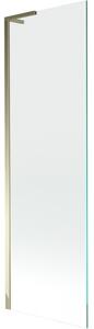 Mexen Next L, paravan de baie cu 1 aripă 60 x 150 cm, sticlă transparentă de 6 mm, profil auriu lucios, 895-060-000-03-00-50