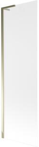 Mexen Next L, paravan de baie cu 1 aripă 60 x 150 cm, sticlă mată 6 mm, profil auriu lucios, 895-060-000-03-30-50
