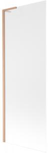 Mexen Next L, paravan de baie cu 1 aripă 70 x 150 cm, sticlă mată 6 mm, profil cupru, 895-070-000-03-30-65