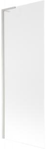 Mexen Next L, paravan de baie cu 1 aripă 70 x 150 cm, sticlă mată 6 mm, sticlă transparentă 6 mm, profil din oțel periat, 895-070-000-03-30-97