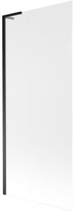 Mexen Next L, paravan de baie cu 1 aripă 80 x 150 cm, sticlă mată 6 mm, profil negru, 895-080-000-03-30-70