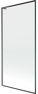 Mexen Next L, paravan de baie cu 1 aripă 90 x 150 cm, model sticlă transparentă-negru de 6 mm, profil grafit, 895-090-000-03-70-66