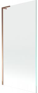 Mexen Next L, paravan de baie cu 1 aripă 90 x 150 cm, sticlă transparentă de 6 mm, profil auriu roz, 895-090-000-03-00-60