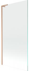 Mexen Next L, paravan de baie cu 1 aripă 90 x 150 cm, sticlă transparentă de 6 mm, profil de cupru, 895-090-000-03-00-65