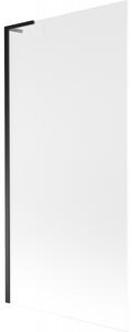 Mexen Next L, paravan de baie cu 1 aripă 90 x 150 cm, sticlă mată 6 mm, profil negru, 895-090-000-03-30-70