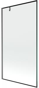 Mexen Next, paravan de baie cu 1 aripă 100 x 150 cm, sticlă transparentă de 6 mm - model negru, grafit periat, 895-100-000-00-70-66