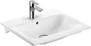 Geberit Selnova Square lavoar 55x48 cm dreptunghiular mobilier alb luciu 500.993.00.1