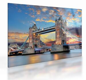 Tablou pe sticlă - Tower Bridge, Londra, Anglia (70x50 cm)