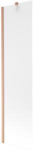 Mexen Next, paravan de baie cu 1 aripă 50 x 150 cm, sticlă mată 6 mm, cupru mat, 895-050-000-00-30-65