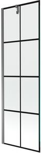 Mexen Next, paravan de baie cu 1 aripă 60 x 150 cm, sticlă transparentă de 6 mm - model negru, grafit, 895-060-000-00-77-95