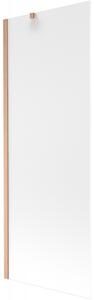 Mexen Next, paravan de baie cu 1 aripă 70 x 150 cm, sticlă mată 6 mm, cupru mat, 895-070-000-00-30-65