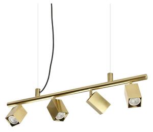 Ideal Lux - Lustră LED suspendată pe cablu DYNAMITE 4xGU10/7W/230V CRI 90 alamă