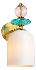 Aplică de perete TROPEA 1xE27/15W/230V auriu/roz prăfuit/albastru/alb
